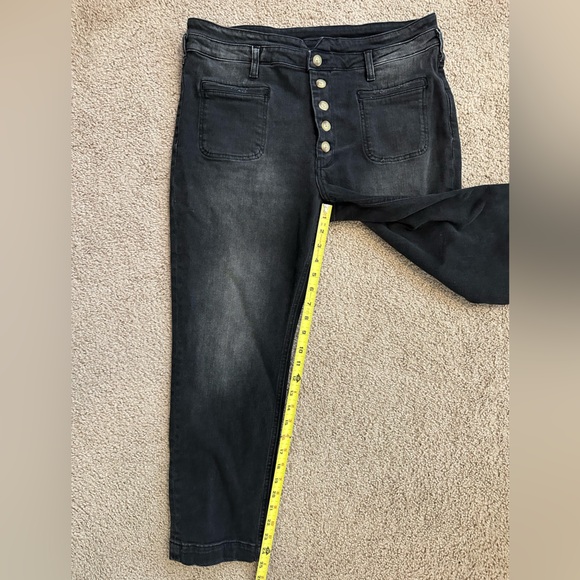 Anthropologie Pilcro and the Letterpress Straight Leg Gray Black Jeans 32 - Picture 11 of 11